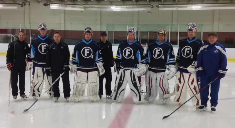 Tim Turk Hockey works with NHL Goalies at Camp in BC