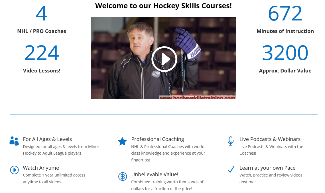 online hockey training
