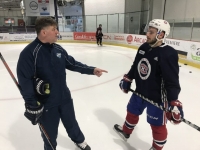 Turk Hitting the Ice with Victor Mete